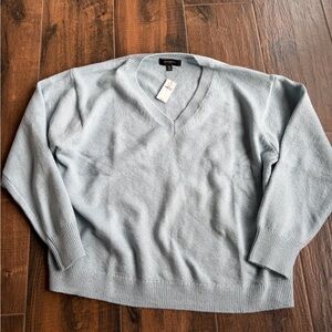 Banana Republic Soft Blue V-Neck Sweater